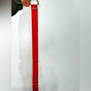 #24 Women’s Red & Gold Belt For Dress Or Waist